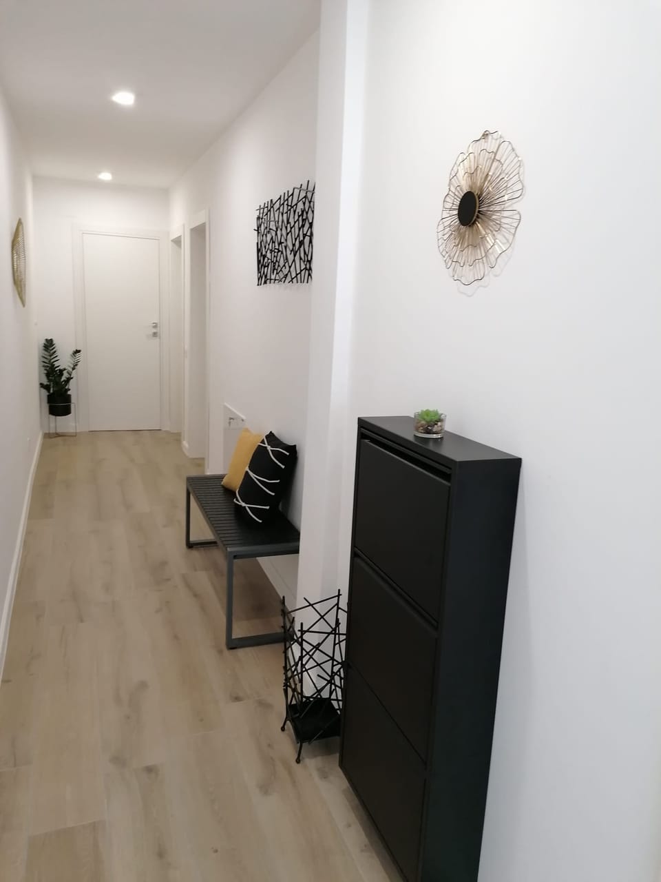 Hodnik koji vodi do spavaćih soba i kupaonice — Eva Apartman, Kućište